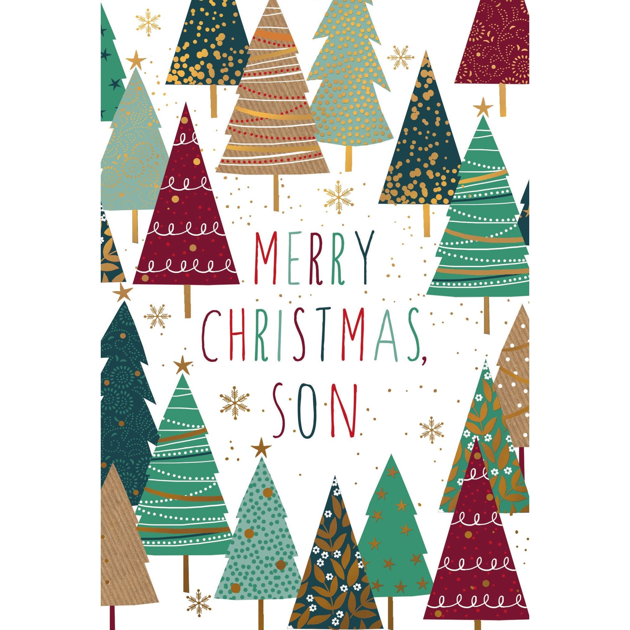 Christmas Trees Christmas Card Son Sara Miller